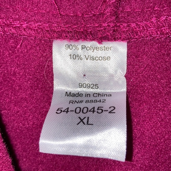 Cranberry Red Hooded Poncho/Cape. Sz. XL - Picture 3 of 7